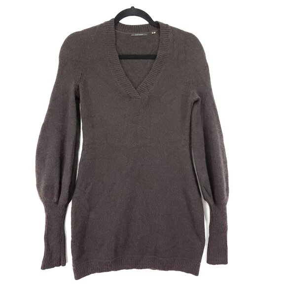 Elie Tahari Cashmere Mohair Sweater Dress XS Balloon Long Sleeve Tunic - Picture 1 of 10